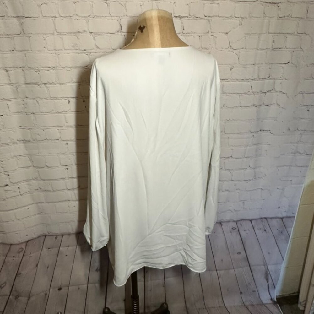 Alfani White and Black Blouse size XL - Picture 4 of 5
